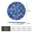thumbnail image 2 of Picia Blue Mandala Harmony Pattern Bone China Decorative Plate – Wall Decor with Stand and Adhesive, Elegant Ornament for Living Room, Office, or Entryway-10in, 2 of 6