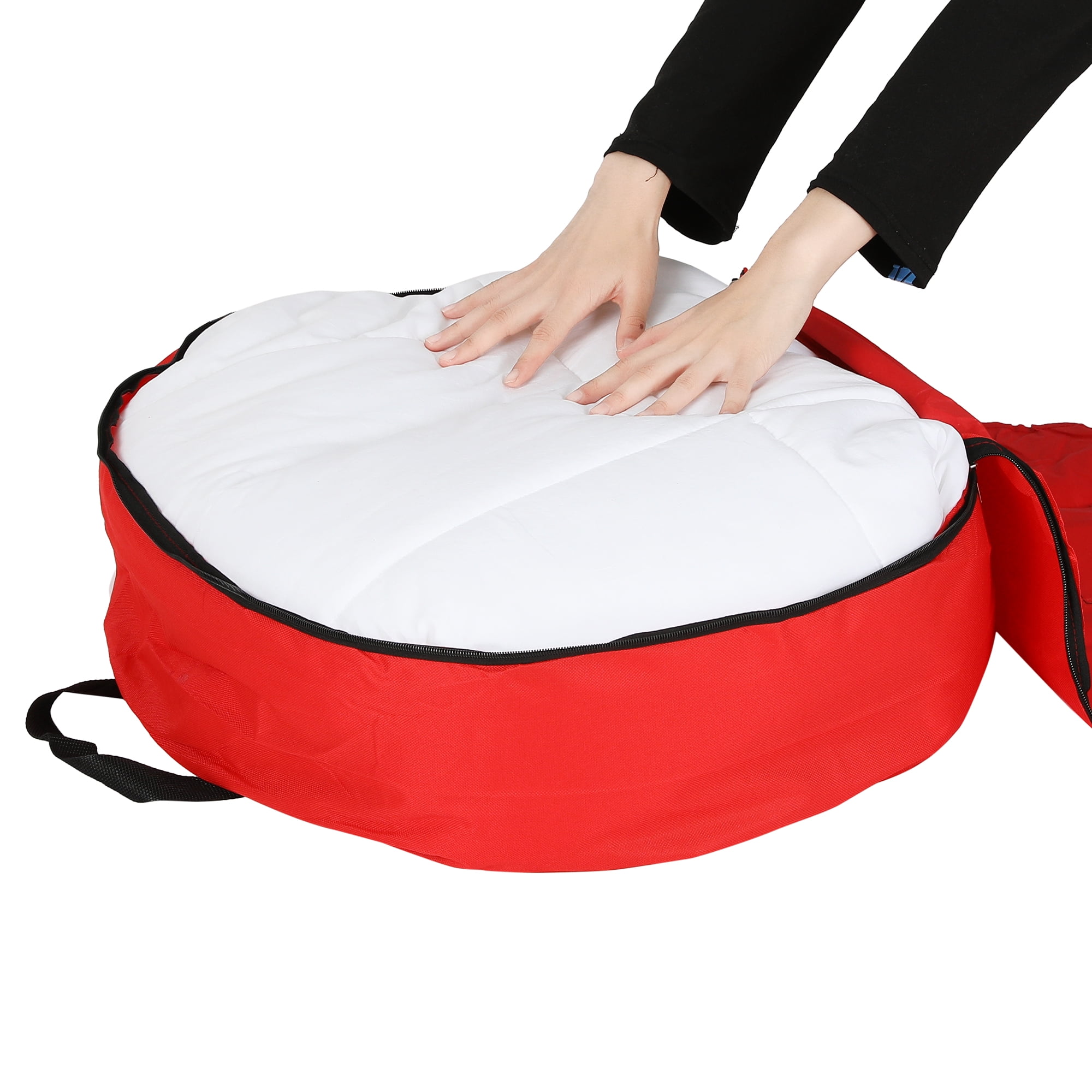 Unique Bargains 1 Pack Clothes Storage Bags Moving Bags Red 23.5*7in