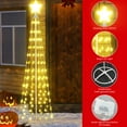 thumbnail image 2 of AWQM 3pcs Christmas Tree Lights Decorations for Outdoor/Indoor,Christmas Lighted Tree Light up Trees,Artificial LED Tree for Holiday Party Decor,448 Warm Lights,4FT+5FT+6FT, 2 of 8