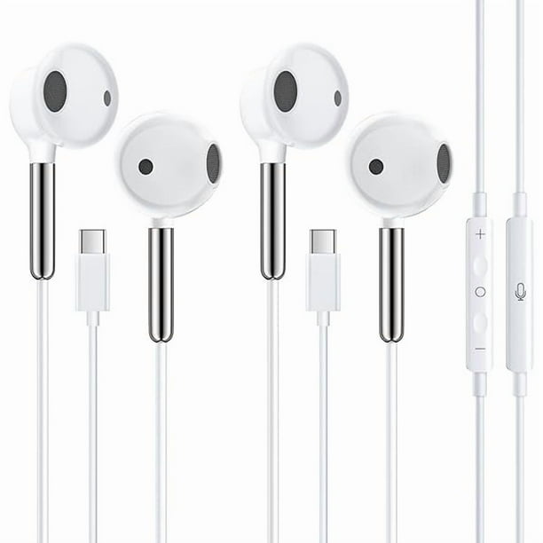 wonima11 USB C Headphones Wired Earbuds for Apple iPhone 17/16 Earphones Wired Type C, with Mic & Control, USBC Ear Buds for iPhone Air 17 16 Pro Max,16e,15, iPad Pro, Galaxy, Pixel 2-Pack