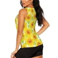 thumbnail image 3 of Lsque Sunflowers2 Printed Workout Tank Tops for Women, Athletic Sports Tank Tops, Compression Sleeveless Dry Fit Shirts,Sleeveless Yoga Shirt-X-Large, 3 of 9
