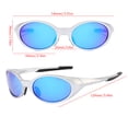 thumbnail image 5 of Running Sunglasses for Women,Golf Sunglasses for Men,Polarized Sports Sunglasses Mens UV400 Protection Mirror Lenses Oval Frame Sun Glasses(Blue), 5 of 9