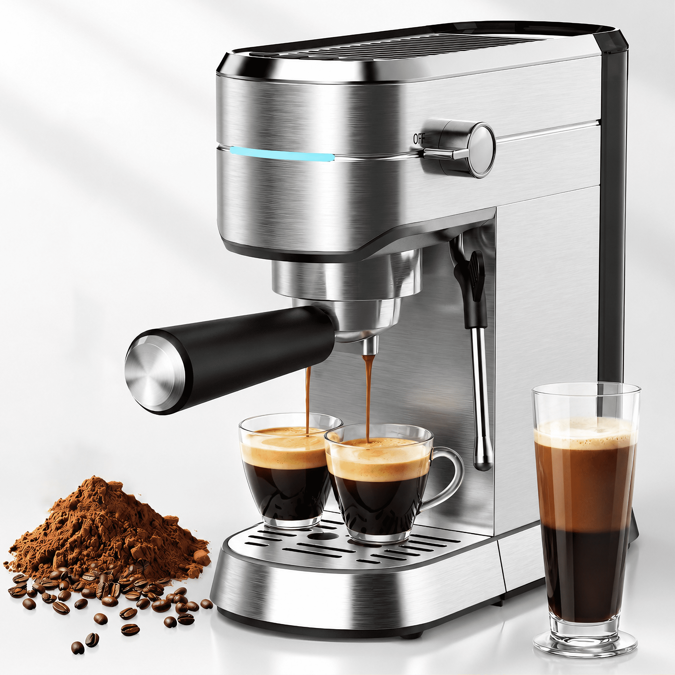 Gourmia One-Touch Espresso, Cappuccino, Latte & Americano Maker