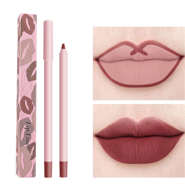Crayon Contour des Lèvres Mode pour Femmes, Anti-Traces de Tasse, Facile à Colorer, Longue Tenue, Hydratant, Crayon à Lèvres à Crochet, Rouge à Lèvres 1 g