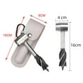 thumbnail image 3 of Taladro De Barrena De Mano Taladro De Tornillo De Mano Para Carpintería Para Herramienta De Camping Blanco+Broca De Barrena De Mano Broca De Tornillo De Mano Para Carpintería Para Herramienta Sunnimix none, 3 of 8
