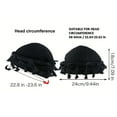 thumbnail image 2 of RaoLizhen 2 pcs Turban Head Wraps, Vintage Twist Velvet Durags with Satin Lining for Men & Women (Beige & Dark Green), 2 of 5