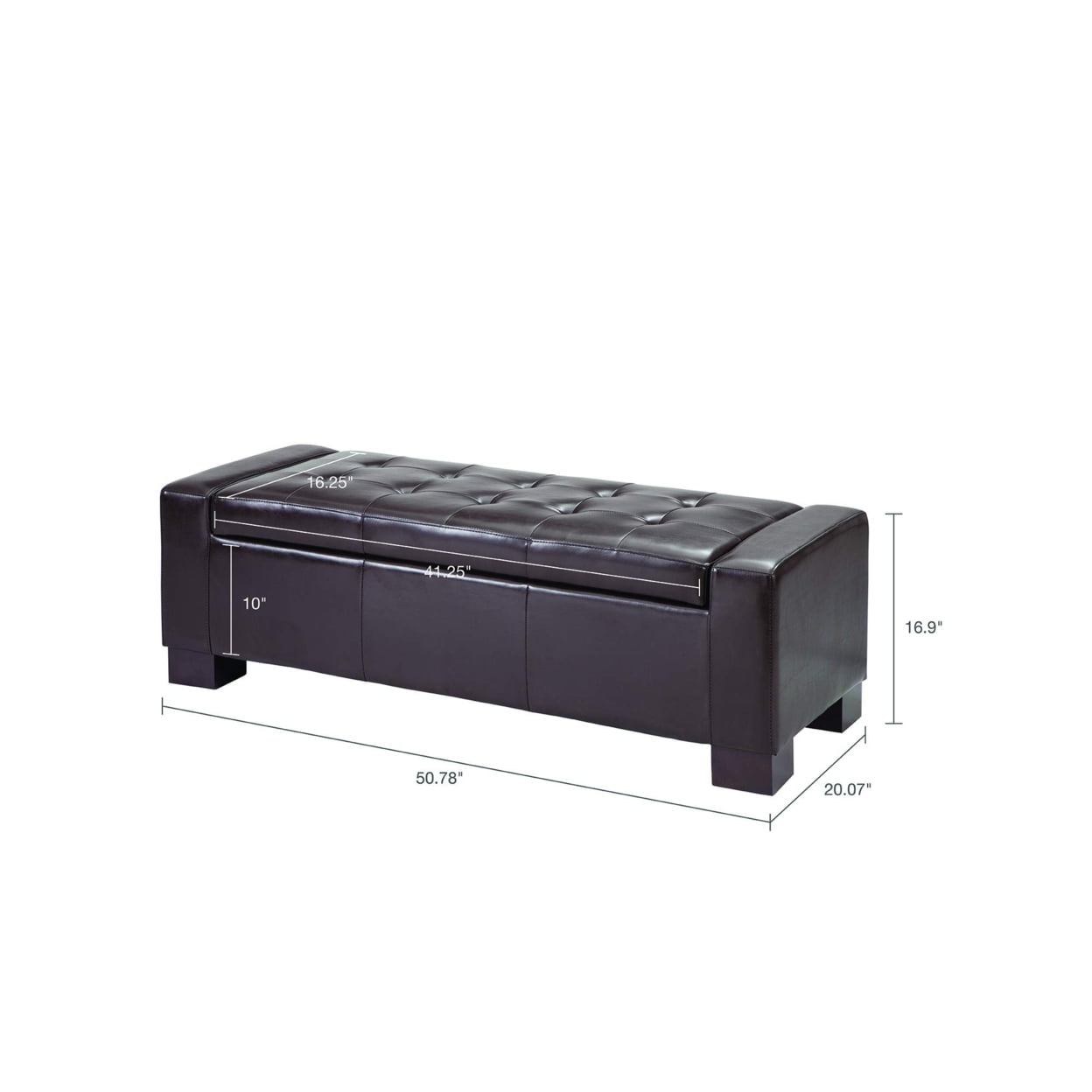 Madison park online mirage storage bench