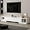 White, variant on White TV Stands for Living Room, Extendable Under TV Table Stand Cabinet with Drawers, Entertainment Center with Storage, Modern Entertainment Media Console Center for Living Room, Bedroom