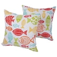 thumbnail image 2 of Blazing Needles 17-inch Outdoor Spun Polyester Throw Pillows (Set of 2), 2 of 2