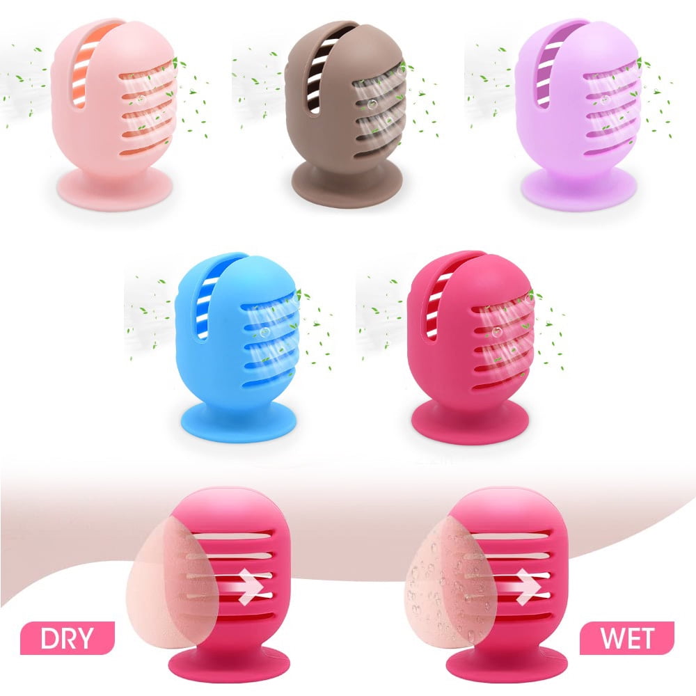 Makeup Sponge Holder,Doublesided Breathable Silicone Beauty Blender