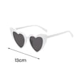thumbnail image 6 of Vintage Eye Sunglasses Heart Shaped High Translucency Lens Trendy Retro Decorative Cosplay Sun Glasses for Women, 6 of 7