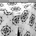 thumbnail image 4 of Compass Dog Crate Cover, Nautical Pattern Sailing Journey Pirate Ship Yacht Sailing Adventure, Easy to Use Pet Kennel Cover Small Dogs Puppies Kittens, 7 Sizes, Charcoal Grey and White, by Ambesonne, 4 of 6