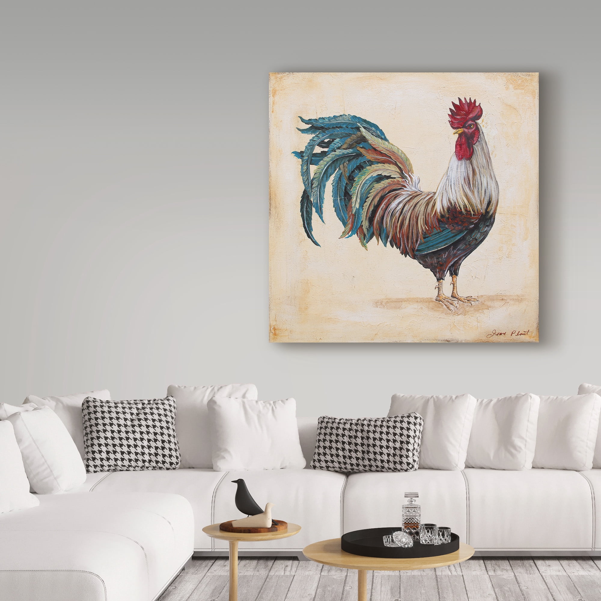 Trademark Fine Art 'Rooster 4' Canvas Art by Jean Plout