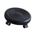 thumbnail image 4 of DOLITY Low Height Rolling Stool with Wheels Low Roller Seat for Home Office Bedroom Black, 4 of 9