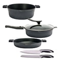 thumbnail image 1 of Juego De Sartenes Antiadherente Flavorstone + 2 Cuchillos ¡de Regalo!, 1 of 4