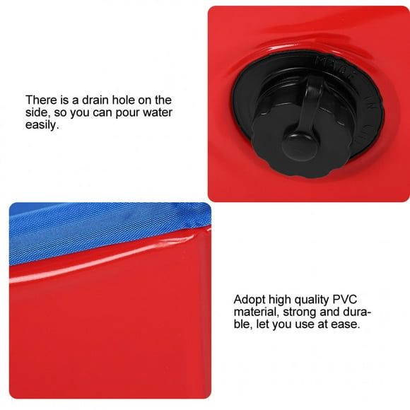 Dog Pool, Foldable Dog Pet Bath Swimming Tub Kids Pool Dog Bathtub Pet Pool Bathing Tub Pool Doggie Wading Pool for Puppy Small Medium Large Dogs Cats and Kids Animals
