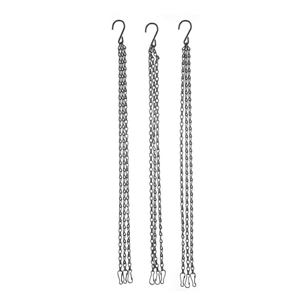 KAKOWELY 3 cadenas para cestas colgantes multiusos, cadena para colgar macetas, cadena para jaulas de pájaros