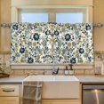 thumbnail image 2 of Yayeee Kitchen Curtains Tier Set of 2 Light Filtering 57"x24" Over Sink Window Panels, Light Floral, 2 of 7