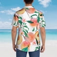 thumbnail image 5 of Men's Short Sleeve Hawaiian Shirt Tropical Print Casual Button Down Aloha Shirt, 5 of 8