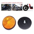 thumbnail image 3 of Bgsha Circular Reflector Car Trucks Motorcycle Night Reflector Refraction Light Parts, 3 of 9