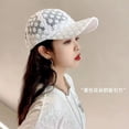 thumbnail image 3 of SikaFu Baseball Hat Duck Tongue Hat Female Summer Lace Flower Version Of Fashion Versatile Sunscreen Sun Hat Tide Spring And Autumn Hollow, 3 of 8