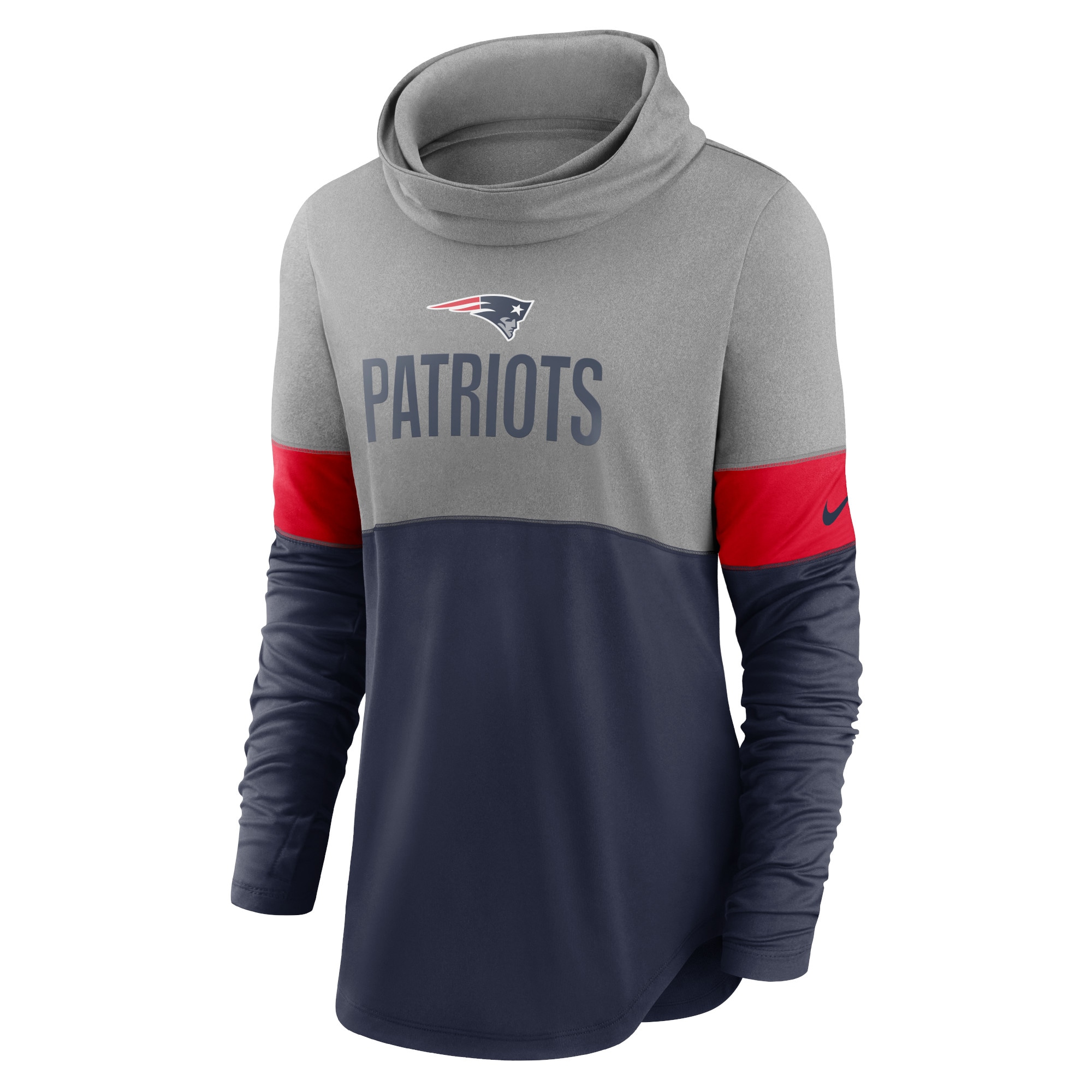 patriots cowl neck sweatshirt