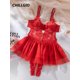 thumbnail image 2 of CHILLGIO Body de mujer con espalda abierta, mono de una pieza con encaje, pijama sexy, catsuit transparente, lencería erótica, 2 of 4