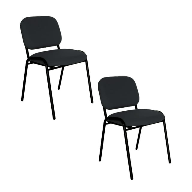 Offiho, Set de 2 Sillas de Visita para Oficina, Sala de Espera, Consultorio, Tapiz de Tela oxford