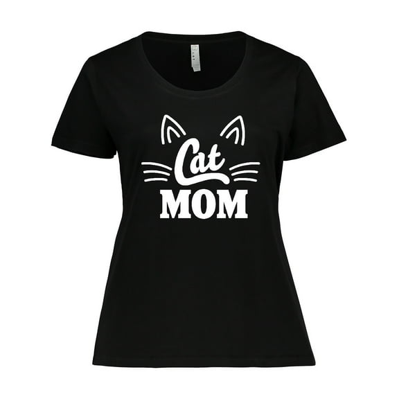 Inktastic Mothers Day Cat Mom Women's Plus Size T-Shirt
