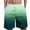 Green, variant on Men's Swim Trunks Quick Dry Summer Casual Beach Shorts Gradient Printed Elastic Waist Drawstring Swim Trunks with Pockets S-6XL