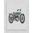 thumbnail image 1 of Motorcycle Tapestry, Off Road Bike Motocross Racer Theme Transportation Rider Culture, Wall Hanging for Bedroom Living Room Dorm Decor, 60W X 80L Inches, Pale Blue Grey and Black, by Ambesonne, 1 of 2