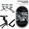 thumbnail image 2 of YANGLI 3 Arms Crystal Bowl Tealight Candelabra - Black Votive Candle Stand for Wedding Centerpieces, Table Decor, 2 of 5