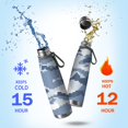 thumbnail image 2 of 29oz Insulated Water Bottle with Tea Infuser, Stainless Steel Travel Mug, Camouflage Print, 2 of 6