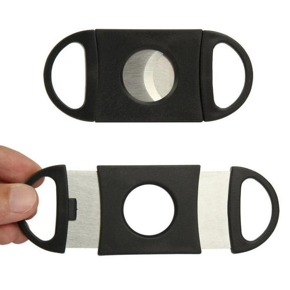 2 Pack Cigar Cutter Stainless Steel Double Blade Guillotine Cigar Knife Pocket Cutter