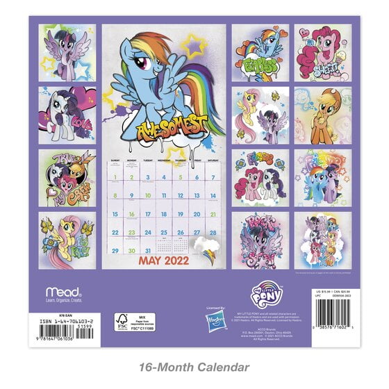 my-little-pony-2022-monthly-wall-calendar-12-x-12-wall-calendars-walmart-com