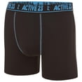 thumbnail image 6 of Active 23 Mens 6-Pack Performance Boxer Briefs, Cool Dry Fit Athletic Underwear, Moisture Wicking Support Boxers, Blue/Medium, 6 of 8