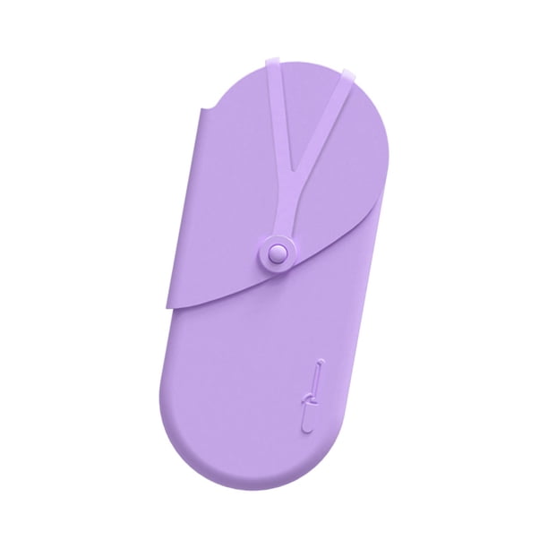 Bolsa para plancha de pelo resistente al calor, profesional, 2 en 1 Violeta