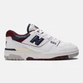 thumbnail image 1 of New Balance 550 White Navy NB Burgundy - Men's Sizes (BB550NCD), 1 of 4