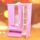 thumbnail image 5 of Muñeca de plástico rosa, armario abierto, de la , accesorios para muebles, organizador de ropa 10 perchas para ,, 5 of 9