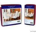 thumbnail image 7 of Subrtex Stretch Textured Mini Dots Dining Chair Slipcover (Set of 2, Wine), 7 of 7