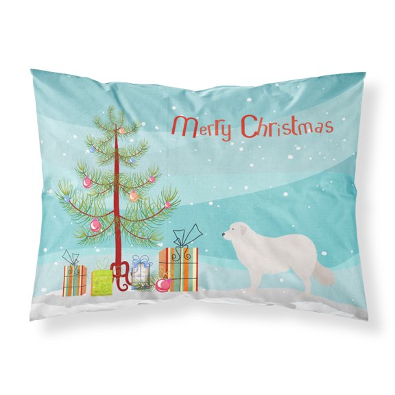 Kuvasz Christmas Fabric Standard Pillowcase