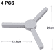 thumbnail image 2 of Paquete de 4 salvamanteles de silicona plegables gruesos antideslizantes, almohadilla plegable resistente al calor con diseño de cruz plegable, 2 of 7