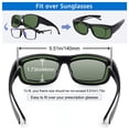 thumbnail image 5 of TINHAO Men's Fit Over Glasses Sunglasses with Hard Case, Polarized UV400 Wear Over Prescription Glasses for Driving Fishing Hiking Golf Cycling, 5 of 7