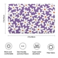 thumbnail image 3 of Purple Daisy Flower White Blooms Pattern Bathroom Rugs Mat,Non Slip Microfiber Bathroom Rug,Rubber Backing,Soft Bathroom Mats for Bathroom Floor,Tub and Shower,17x27in(43x68cm), 3 of 5