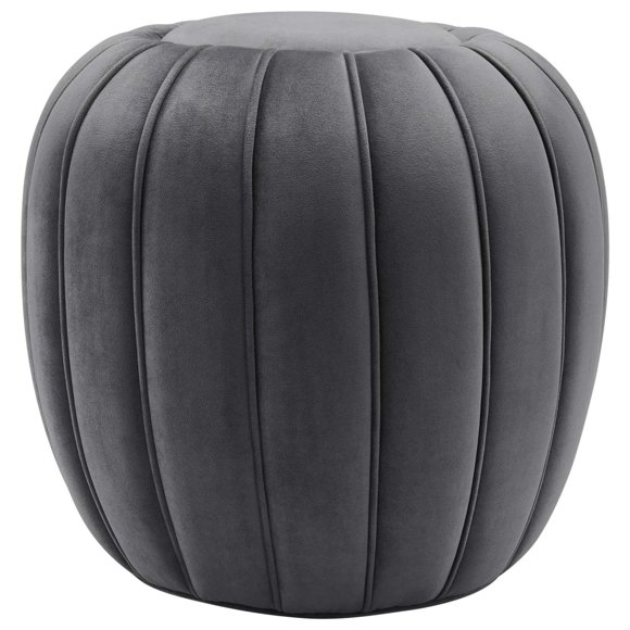Otomana Modway Celebrate de terciopelo gris 48x48x46 cm 6 kg