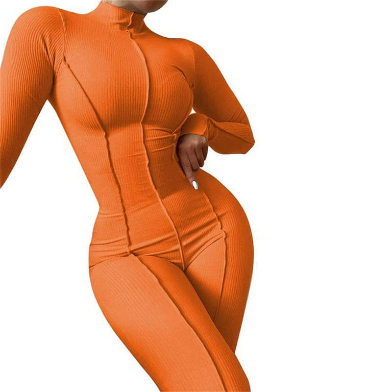 Riforla Women's Strip Sexy Slim Long Sleeved High Waisted Lifting