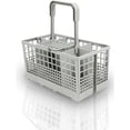 thumbnail image 1 of Universal Cutlery Basket For Many Common Dishwashers | Rinsing Basket For Dishwashers & Dishwashers With Heat-resistant Plastic & Extra Sturdy Handle, 1 of 5