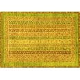 thumbnail image 1 of Ahgly Company Indoor Rectangle Abstract Yellow Modern Area Rugs, 7' x 9', 1 of 4