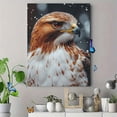 thumbnail image 4 of Qisvanset 12x16 Inch Majestic Hawk Bird Canvas Wall Art, Forest Wildlife Rustic Nature Inspired Home Decor, 4 of 8