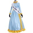 thumbnail image 2 of Women's Dress for Mrs Banks Winifred Suffragette Blue Elegant Maxi Dress, 2 of 7